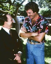 Magnum PI TV series Tom Selleck John Hillerman laugh on set 11x14 inch photo - $17.99