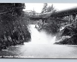 IN Basso Tumwater Falls OLYMPIA Washington Wa Unp DB Bianco &amp; Nero Carto... - $11.22