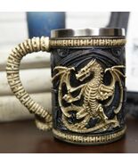 Skeletal Ossuary Ghost Dragon Overlord Large Beer Stein Tankard Coffee M... - $45.97 CAD