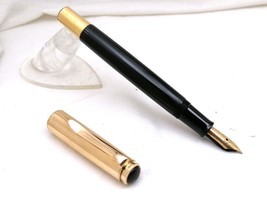 Pelikan 500 Double L Fountain Pen Nib HF en Oro 14k Germany Años 50s - $359.99