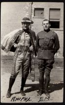 from ALBUM * SNAP SHOT1930 Bear Photo Service 2 Man Uniform bull fighter... - $8.95