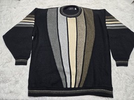 Vintage Protege 3XL Sweater Coogi-Style 3D Textured Biggie Cosby Geometr... - £33.34 GBP