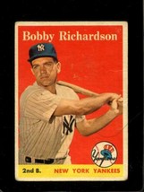 1958 Topps #101 Bobby Richardson Good Yankees *NY0623 - £7.65 GBP