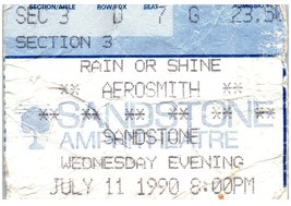 Vintage Aerosmith Ticket Stub July 11 1990 Sandstone Kansas - £19.41 GBP