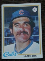 Larry Cox, Cubs,  1978  #541 Topps Baseball Card, GOOD CONDITION - £2.36 GBP