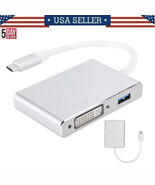 V7 V7UC-VGADVIHDMI-BLK USB-C TO 3 IN 1 VIDEO ADAPTER VGA DVI HDMI 9GBPS ... - $784.04 MXN
