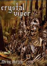 CRYSTAL VIPER Metal Nation FLAG CLOTH POSTER BANNER CD Heavy Metal - $20.00