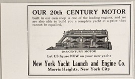 1927 Print Ad New York Yacht Launch &amp; Engine 20th Century Yacht Motors NYC - £7.77 GBP