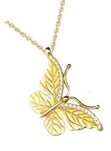 Valentine&#39;s Day Gift, Golden Butterfly - $128.47