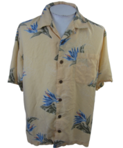 Tommy Bahama vintage Men Hawaiian camp shirt L pit to pit 25 aloha luau tropical - $27.71