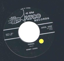 Bobby Darin Things 45 rpm Jailer Bring Me Water VG+ - £3.88 GBP