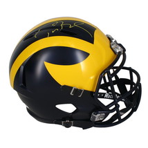 Tom Brady Autographed Michigan Wolverines Full Size Speed Helmet Fanatics - £1,837.17 GBP