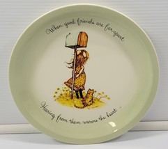 AP) Holly Hobbie Collector&#39;s Edition Plate 1972 American Greeting Friendship - £9.49 GBP