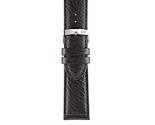 Morellato Genuine Leather Watch Strap - Black - 20mm - Chrome-plated Sta... - £17.54 GBP
