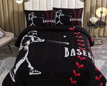 Baseball Bedding Set Twin For Kids Boys, 2 Pcs Ultra Soft Microfiber Bas... - $76.99