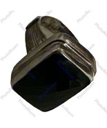 Vintage Sterling silver 925 black faceted onyx ring size 8.25 - $112.20