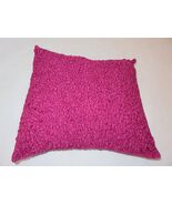 DKNY Smocked Daisly Deco pillow Watercolor Field Fuchsia NWT - $53.47 CAD