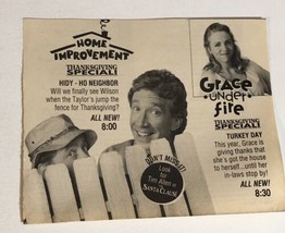 Home Improvement Grace Under Fire Print Ad Advertisement Tim Allen TPA18 - £4.73 GBP