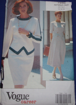 Vogue Misses’ /Misses’ Petite Top &amp; Skirt Size 12-16 #7940 Uncut - $12.99