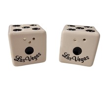 Pair of Dice Las Vegas Souvenir Salt and Pepper Shakers Ceramics R.S Assosiation - £5.49 GBP
