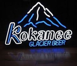New Kokanee Glacier Beer Mountain Logo Bar Light Lamp Neon Sign 24&quot;x20&quot; - £197.73 GBP