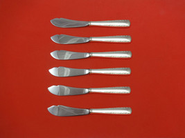 Camellia by Gorham Sterling Silver Trout Knife Set 6pc 7 1/2&quot; HHWS Custo... - £331.58 GBP