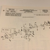 1985 Weed Eater Model 5000 5500 Power Hoe Parts List 66065 - $19.99