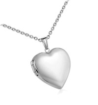 Love Heart Locket Necklace that Holds Pictures Gifts - £31.86 GBP
