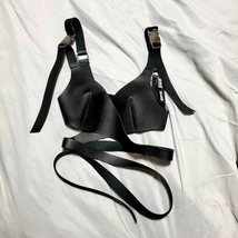 Goth Emo Club Rave Festival Sexy Bra Wrap Crop Top XS - $30.00