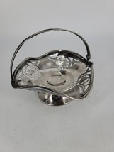Farberware Brooklyn NY Silverplated Footed Basket with Folding Handle 19... - $13.93