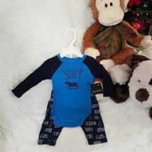 OKIE DOKIE Infant 2pc Character Tee &amp; Pants Set, &quot;BABY BOY&quot; (Size 3M) ~ ... - $14.89