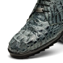 Kratos Genuine Caiman Crocodile Fashion Sneaker Gray image 3