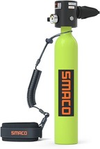 SMACO Mini Scuba Tank 0.5L, 3000Psi/200Bar Max PSI, 33ft Support About 6 Minutes - £96.67 GBP