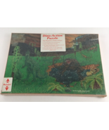Dino Action Puzzle #2 Grass Eating Dinosaurs Vintage 1986 Armadillo Sealed - $33.55 CAD