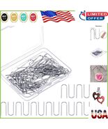 100 Pcs High-Temp Nichrome Wire Jump Rings with Box - 21 Gauge, DIY Esse... - $19.92 CAD