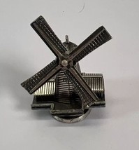 Dutch Silver-Metal Miniature of a Windmill with Moveable Sails - £39.56 GBP