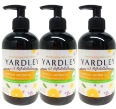 Lot 3 - 14 Oz Each Yardley LEMON VERBENA Liquid Hand Soap Bottles - £24.02 GBP