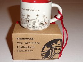 Starbucks 2014 You Are Here Washington, DC Mini Mug Ornament NEW IN BOX - £20.70 GBP