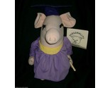 12&quot; VINTAGE RUSS BERRIE PERSONALITY PIGS GRAD PIGGY STUFFED ANIMAL TOY P... - £15.18 GBP