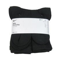 Nike Everyday Cushioned Crew Socks Black 6 Pack Womens 6-10 / Youth 5Y -... - $26.99