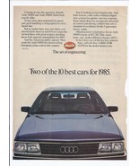 1985 Audi 5000s and 5000s Turbo Print Ad Automobile Car 8.5&quot; x 11&quot; - $27.37 CAD