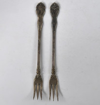 Cocktail Forks Spear Otway 6" long  Antique  - (set of 2) 1835 R Wallace AI - $23.49