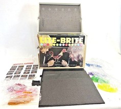 Vintage 1973 Lite-Brite 5455 Hasbro With Sheets And Lot of Pegs And Box Tested - $24.74