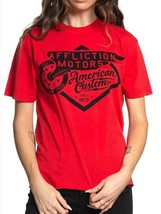 Affliction rolling motors short sleeve tee in Hibiscus - £28.02 GBP