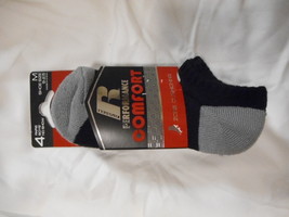 Boys Russell Athletics No Show Socks 4 Pair Size Medium 9-2.5 Performanc... - £6.09 GBP