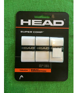 HEAD SUPER COMP RACKET OVERGRIP - 3 PACK - WHITE - TOUCH / SWEAT ABSORPTION - $186.07 MXN
