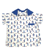 Vintage Boys Shirt 1950&#39;s Signalman Racing Print Short Sleeve Cotton Prop - €25,00 EUR