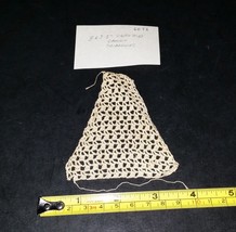 Vintage Hand Crocheted Trim Triangular 3x5 - $7.99