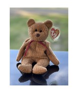 Ty Original Beanie Baby Curly 1993 Retired PE Pellets Beer Teddy - $335.14 MXN