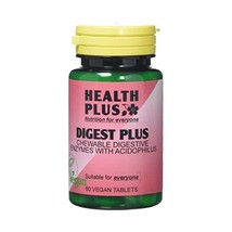 Health Plus Digest Plus Digestive Enzyme Supplement - 60 Chewable Tablets  - $15.00